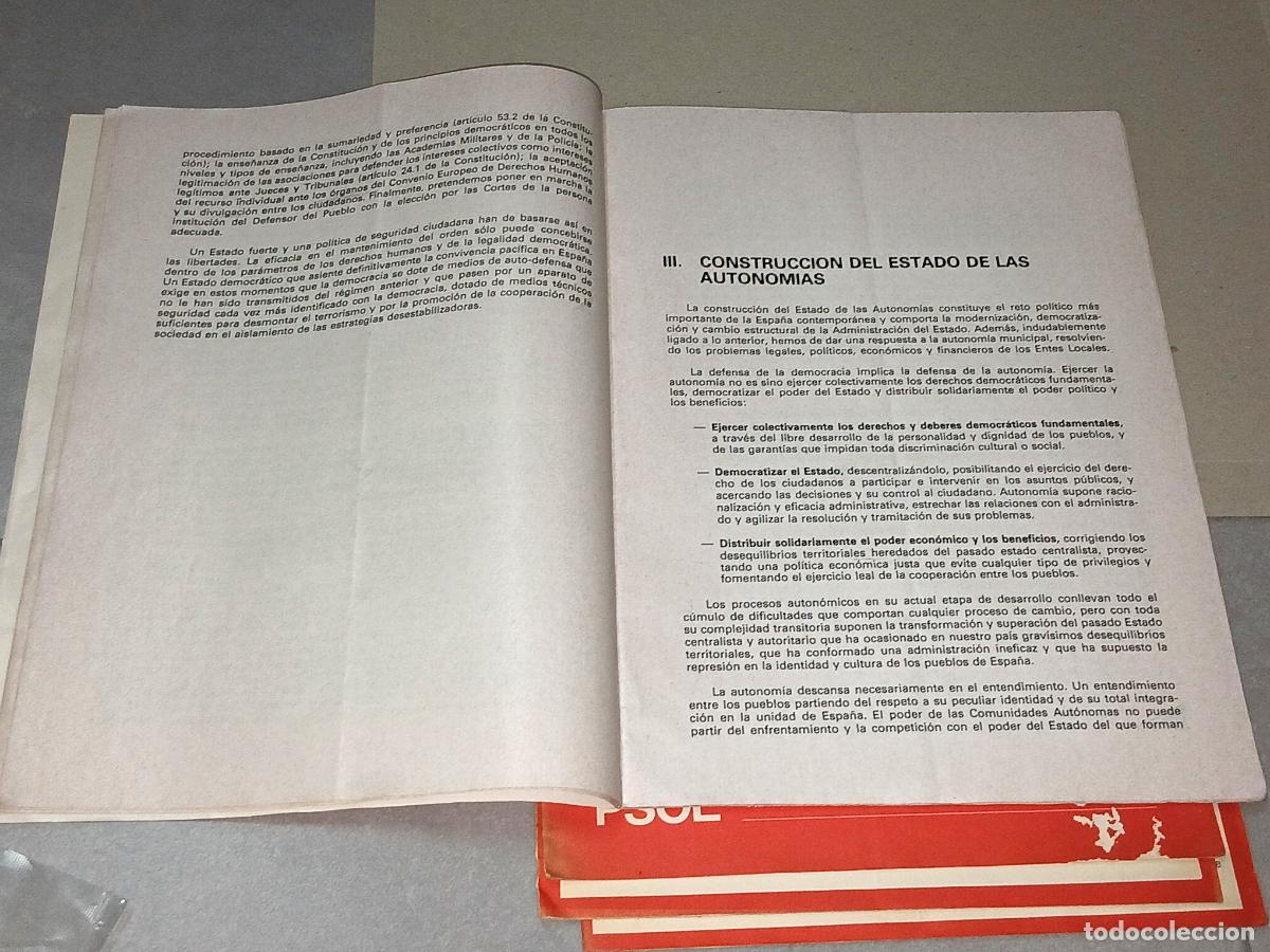 Coleccionismo: Programa pol&iacute;tico. PSOE, boletines oficiales a&ntilde;o 1981 - Foto 7