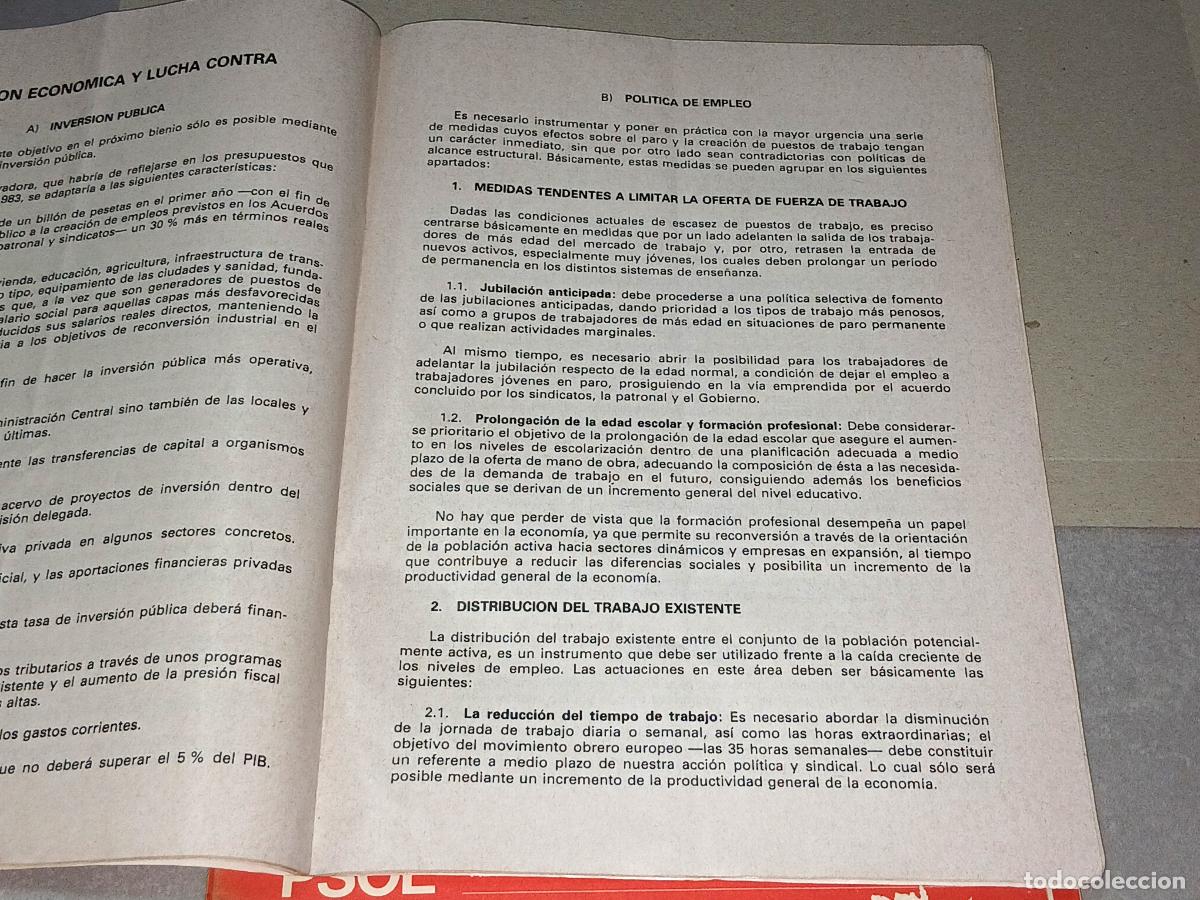 Coleccionismo: Programa pol&iacute;tico. PSOE, boletines oficiales a&ntilde;o 1981 - Foto 8