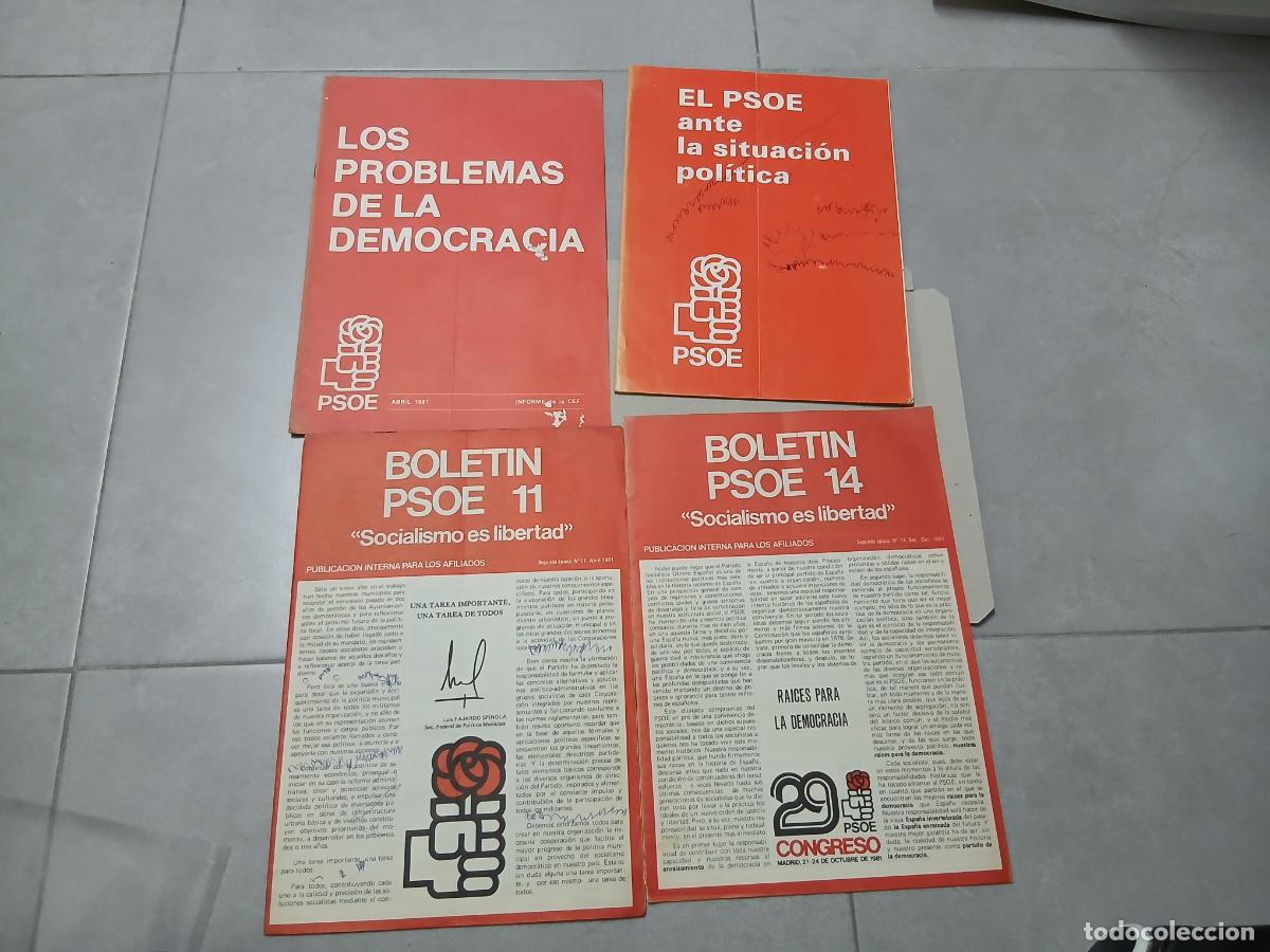 Coleccionismo: Programa pol&iacute;tico. PSOE, boletines oficiales a&ntilde;o 1981 - Foto 1