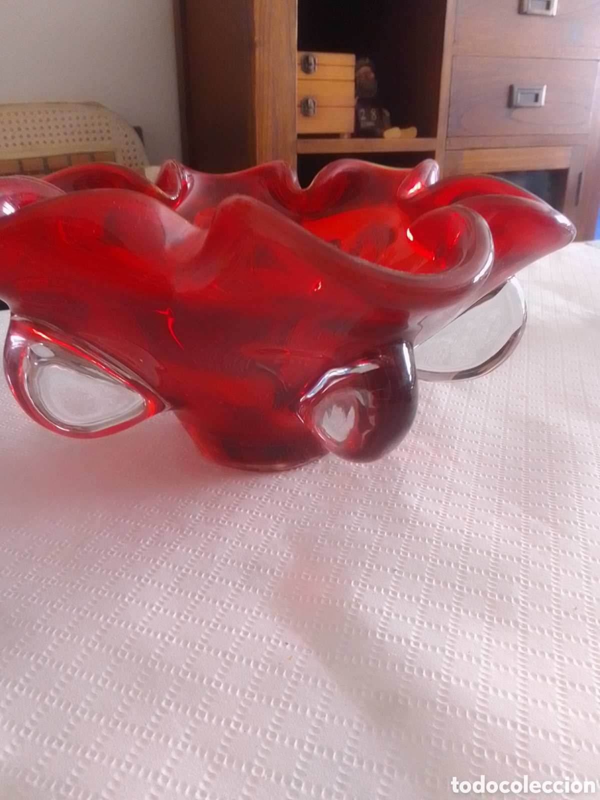 Coleccionismo: Jarr&oacute;n de mesa cristal de Murano - Foto 2
