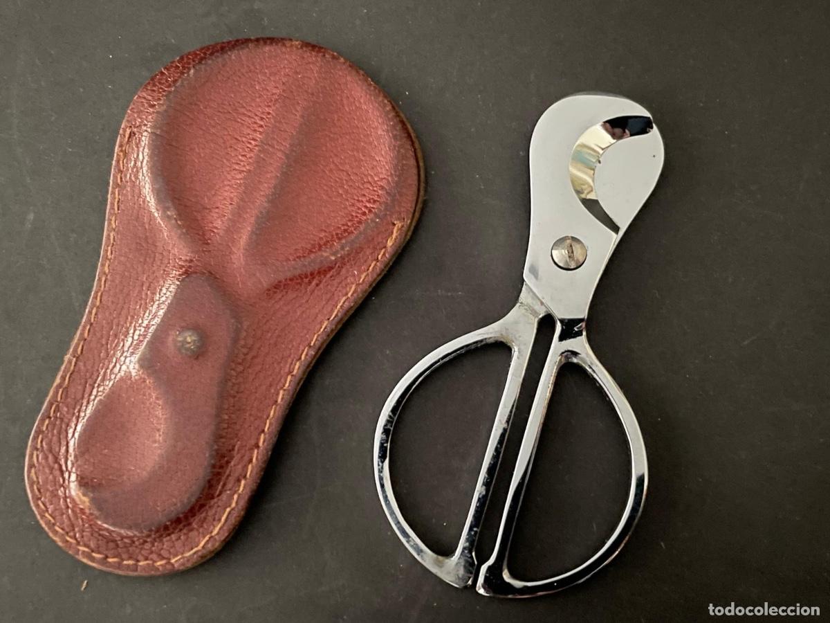 Coleccionismo: TIJERAS CORTAPUROS CON SU FUNDA - Foto 1