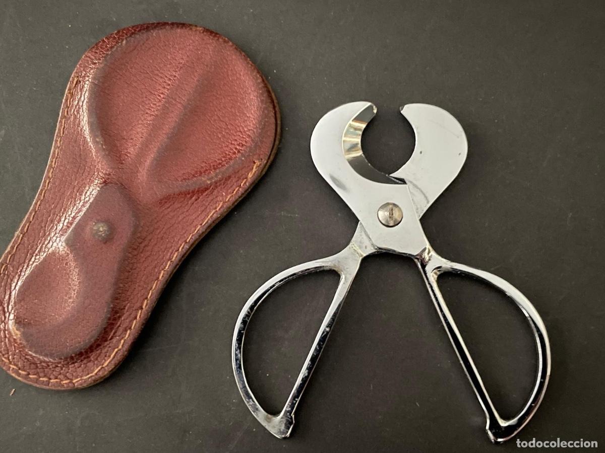 Coleccionismo: TIJERAS CORTAPUROS CON SU FUNDA - Foto 2