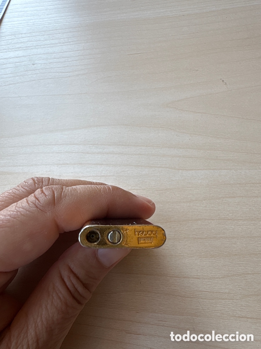 Coleccionismo: Mechero Hadson dorado y lacado negro. ASM. - Foto 4