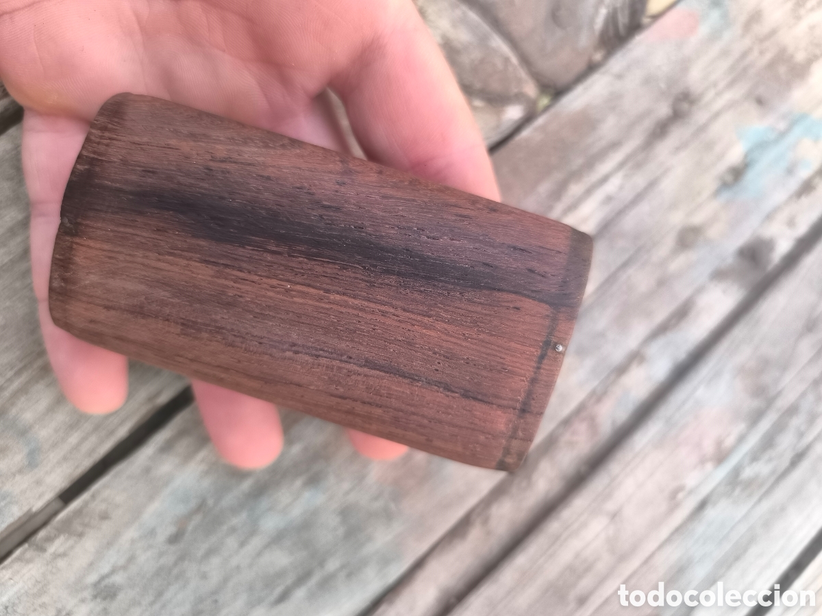 Coleccionismo: Cajita de madera para rap&eacute;, tabaquera, tabaco - Foto 4