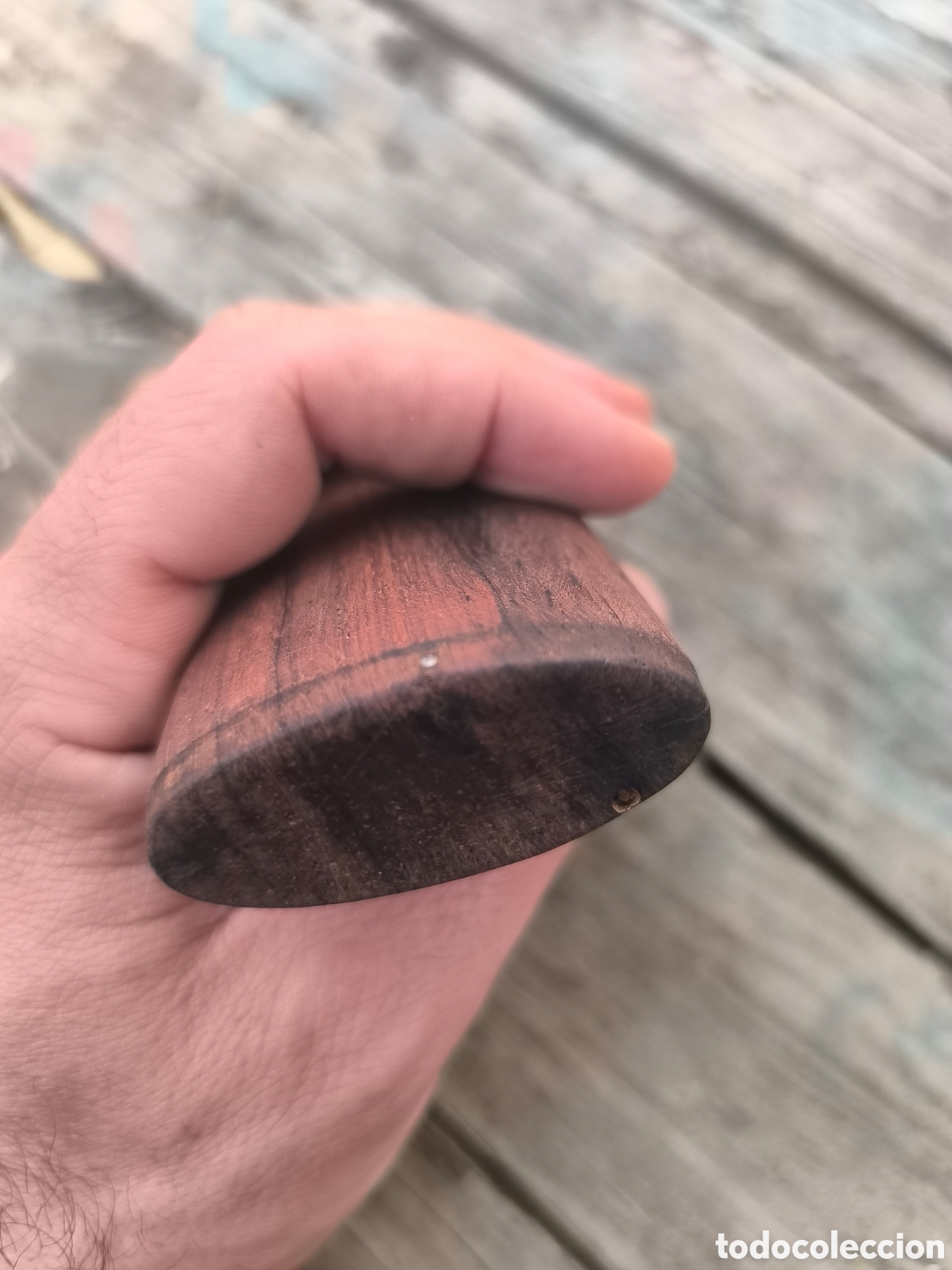 Coleccionismo: Cajita de madera para rap&eacute;, tabaquera, tabaco - Foto 6