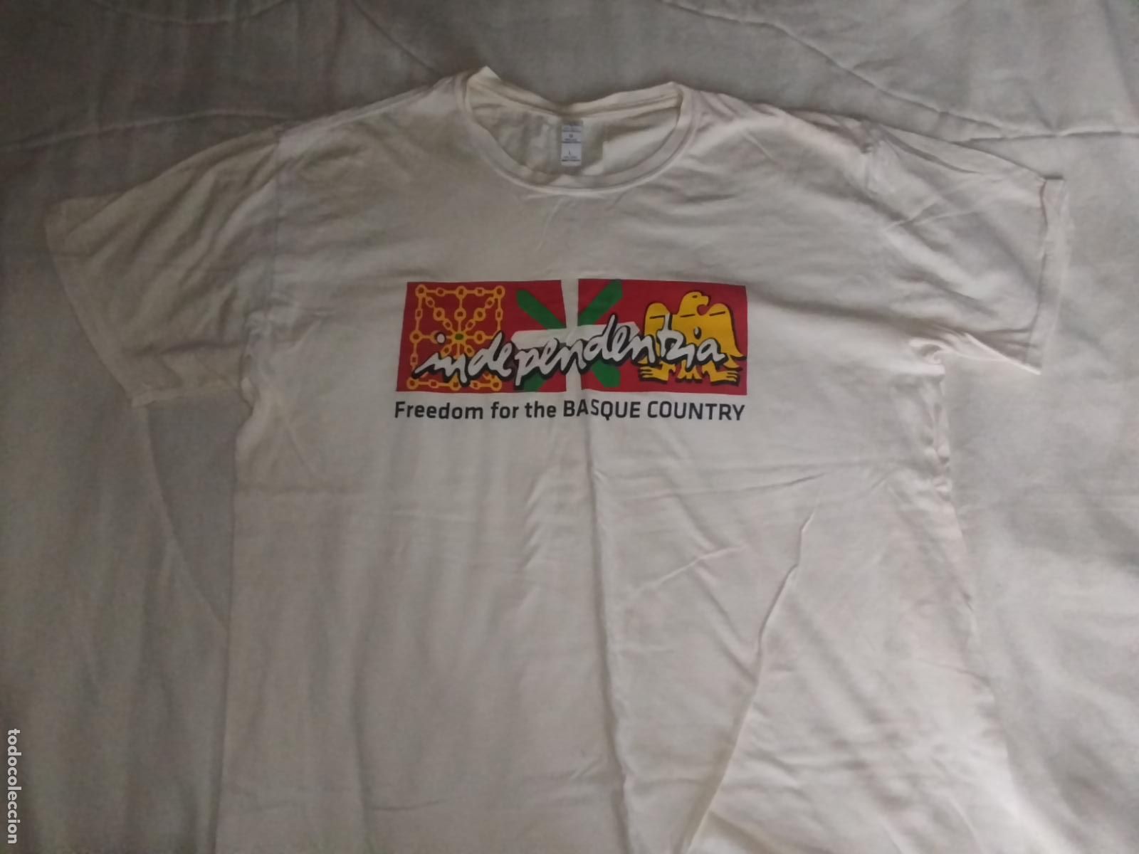 Coleccionismo: camiseta politica euskal herria euskadi independentzia nafarroa arrano beltza