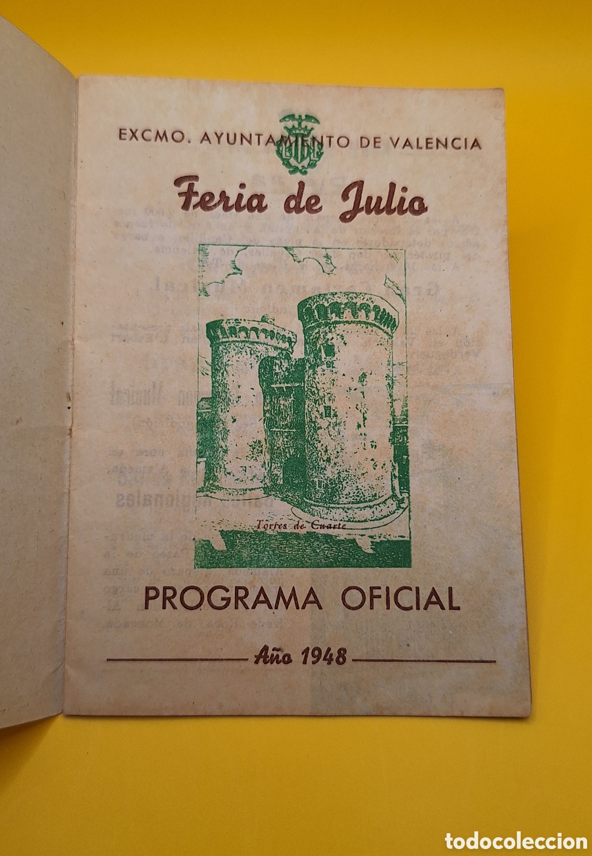 Coleccionismo: Programa Oficial Gran Feria Valencia 1948 - Foto 3