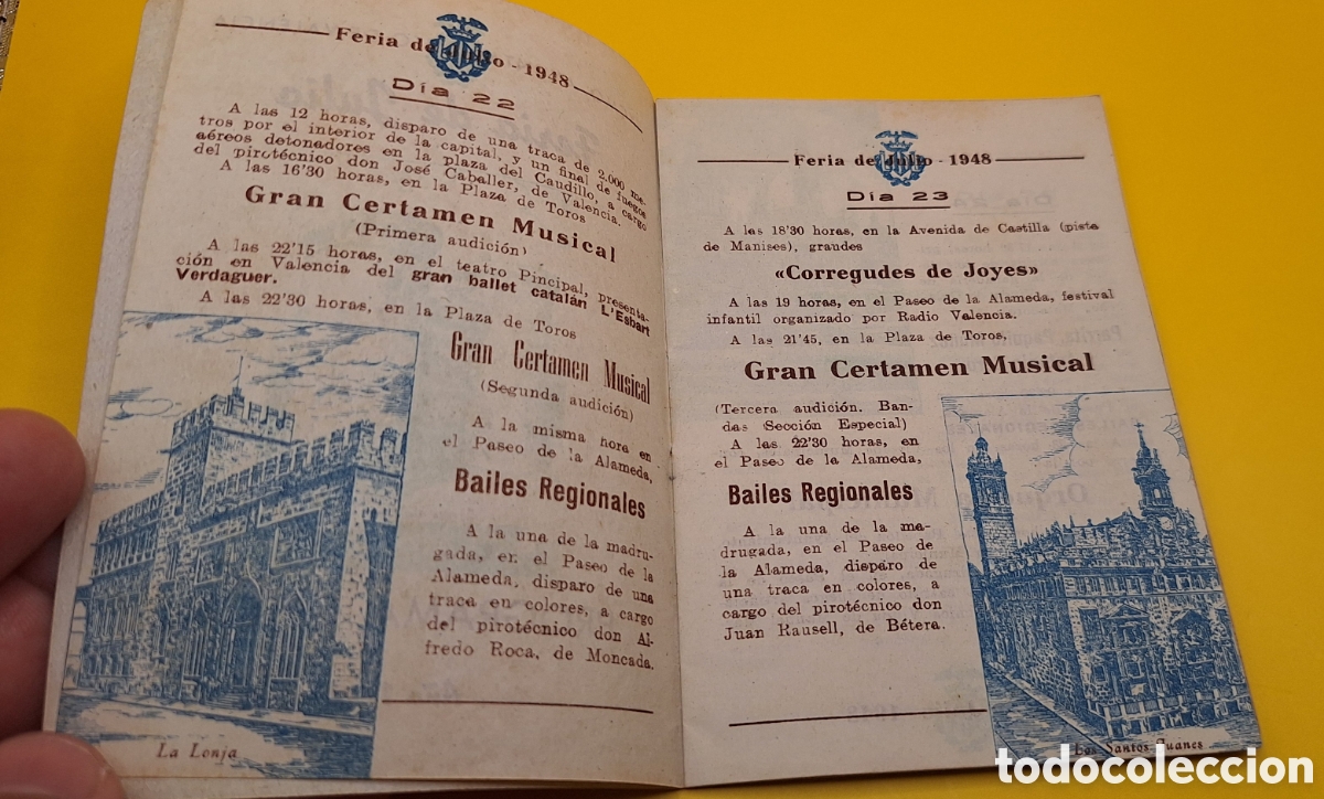 Coleccionismo: Programa Oficial Gran Feria Valencia 1948 - Foto 4