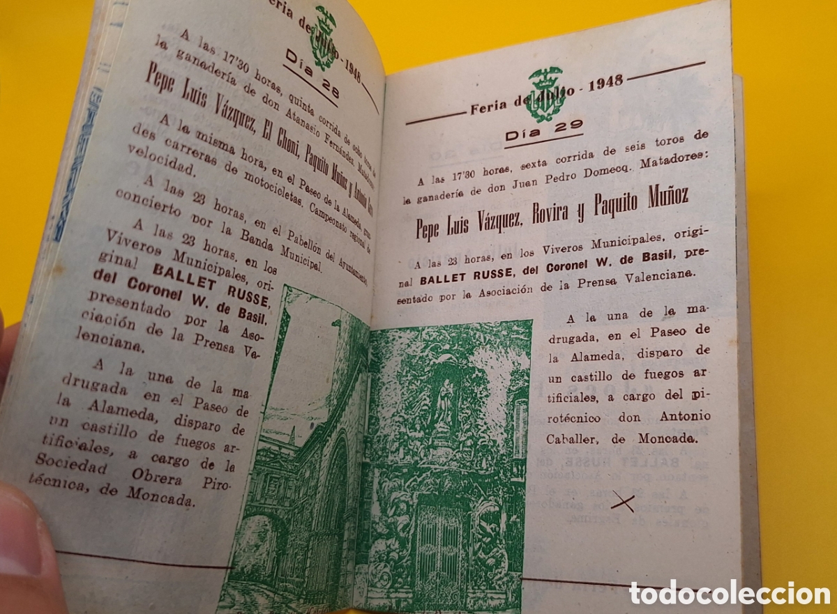 Coleccionismo: Programa Oficial Gran Feria Valencia 1948 - Foto 7