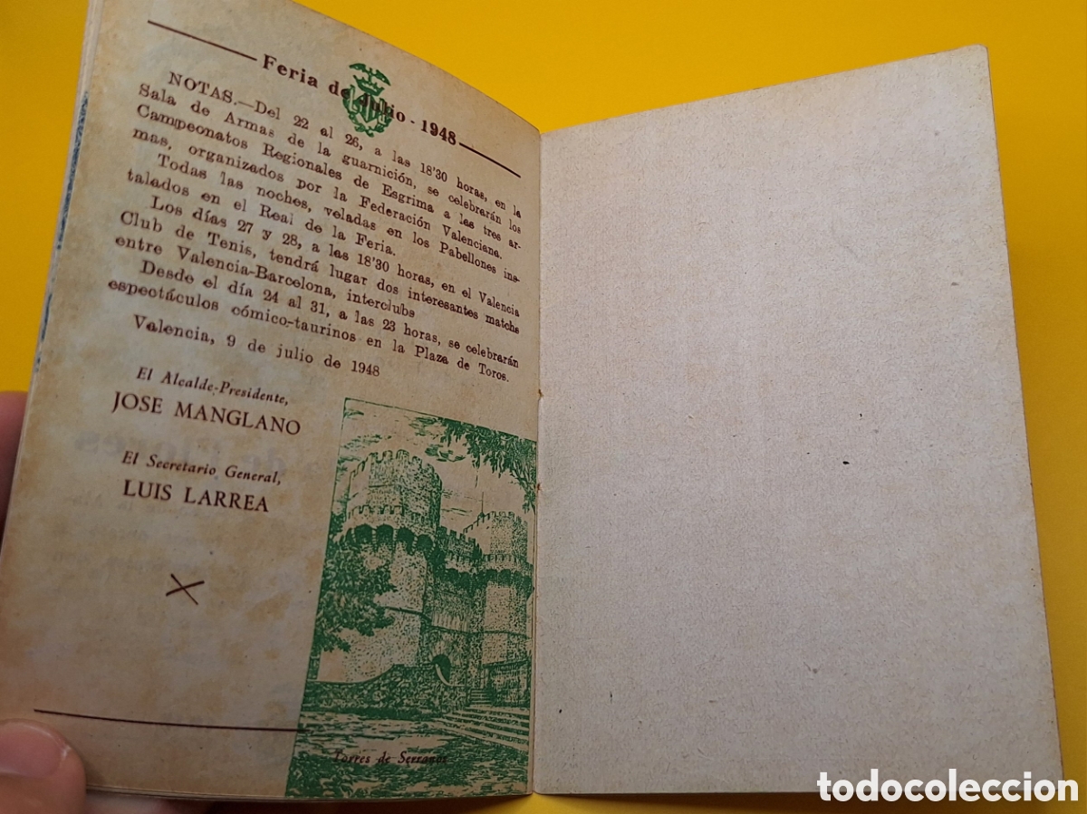 Coleccionismo: Programa Oficial Gran Feria Valencia 1948 - Foto 9