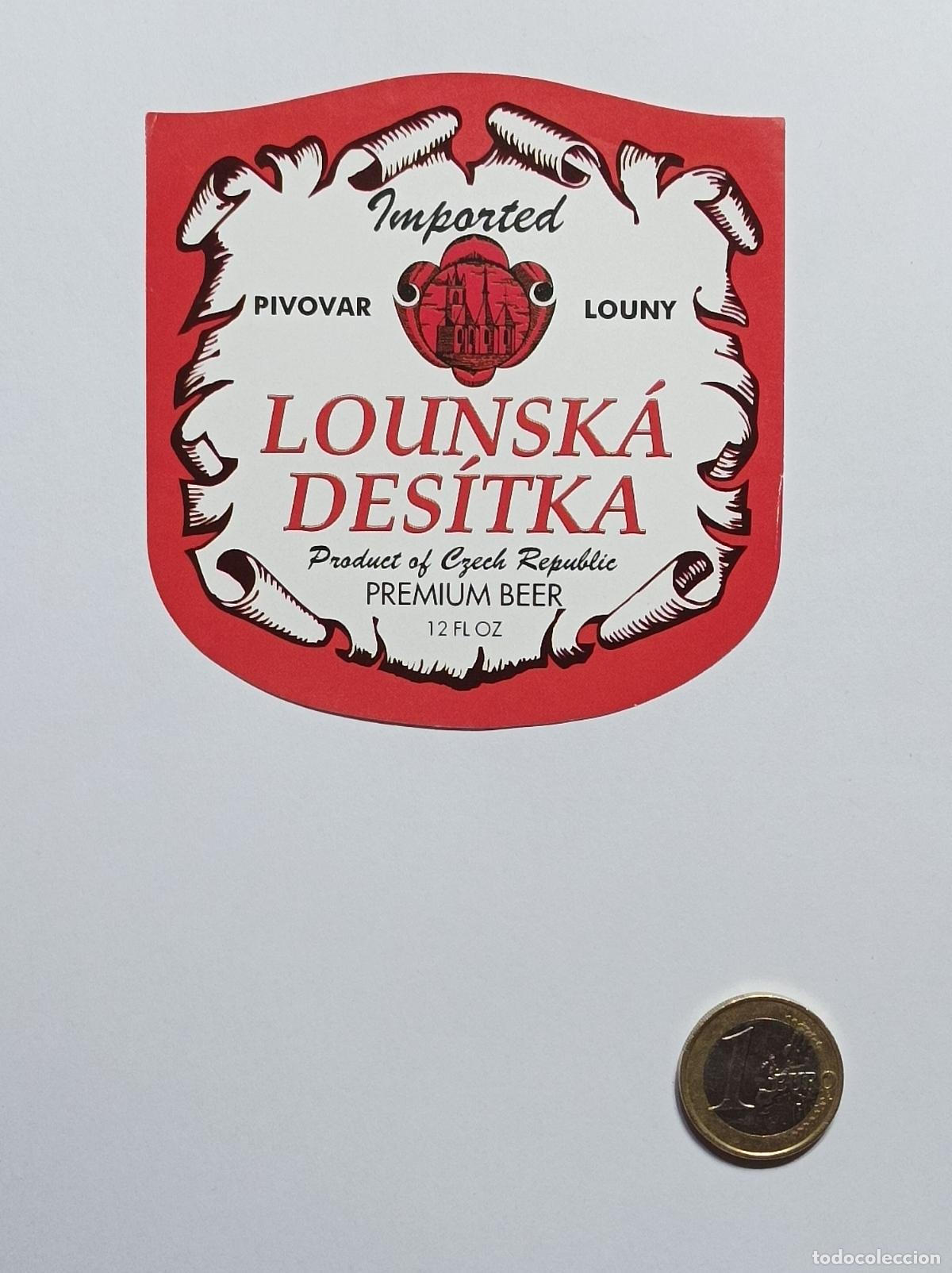 Collectionnisme: LOUNSKA DESITKA IMPORTED. ETIQUETA CERVEZA. NUEVA. SIN PEGAR.