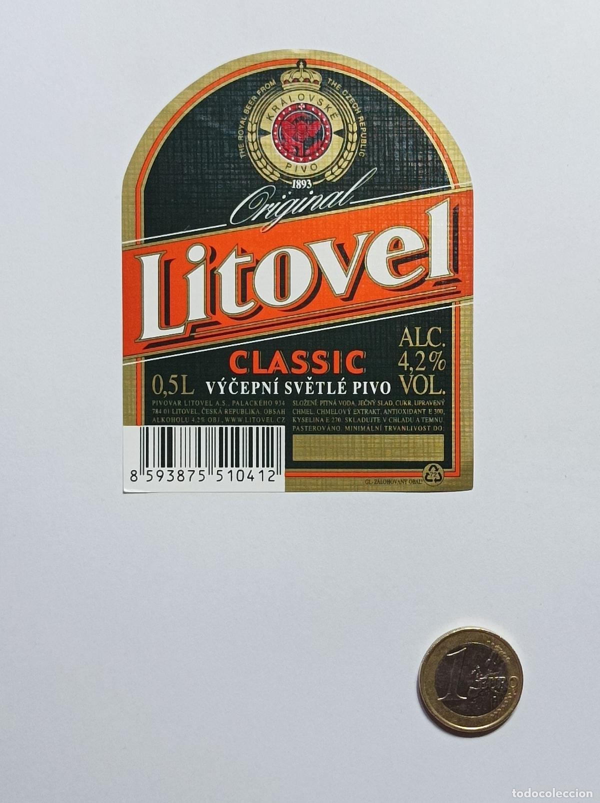 Collectionnisme: LITOVEL CLASSIC. ETIQUETA CERVEZA. NUEVA. SIN PEGAR.