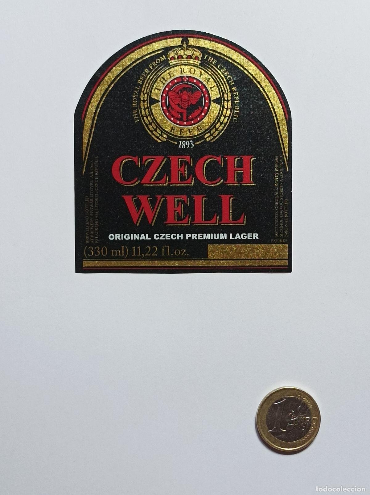 Colecionismo: LITOVEL CZECH WELL. ETIQUETA CERVEZA. NUEVA. SIN PEGAR.