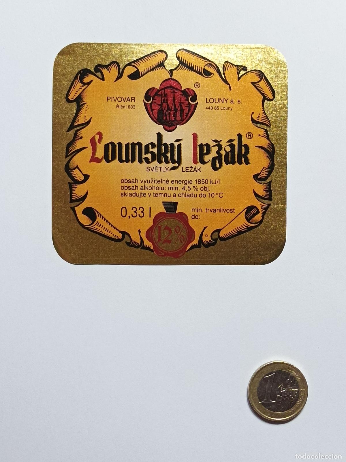 Collectionnisme: LOUNSKY LEZAK 12%. ETIQUETA CERVEZA. NUEVA. SIN PEGAR.