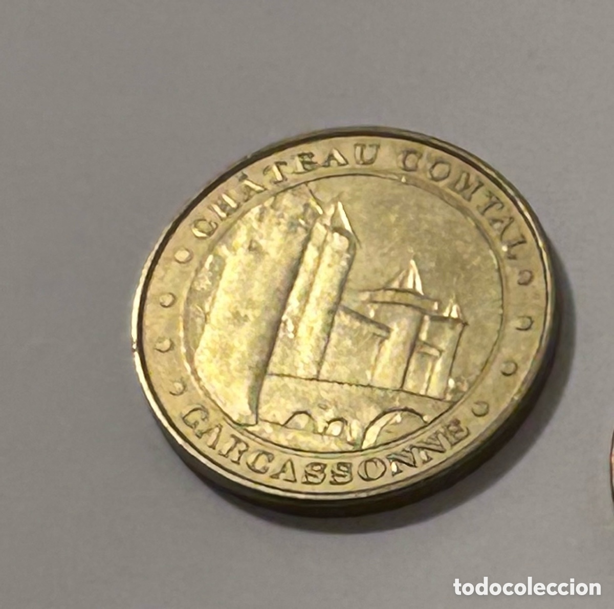 Coleccionismo: MEDALLA MONEDA MONUMENTOS NACIONALES. CASTILLO C&Aacute;TARO. CARCASSONNE. FRANCIA