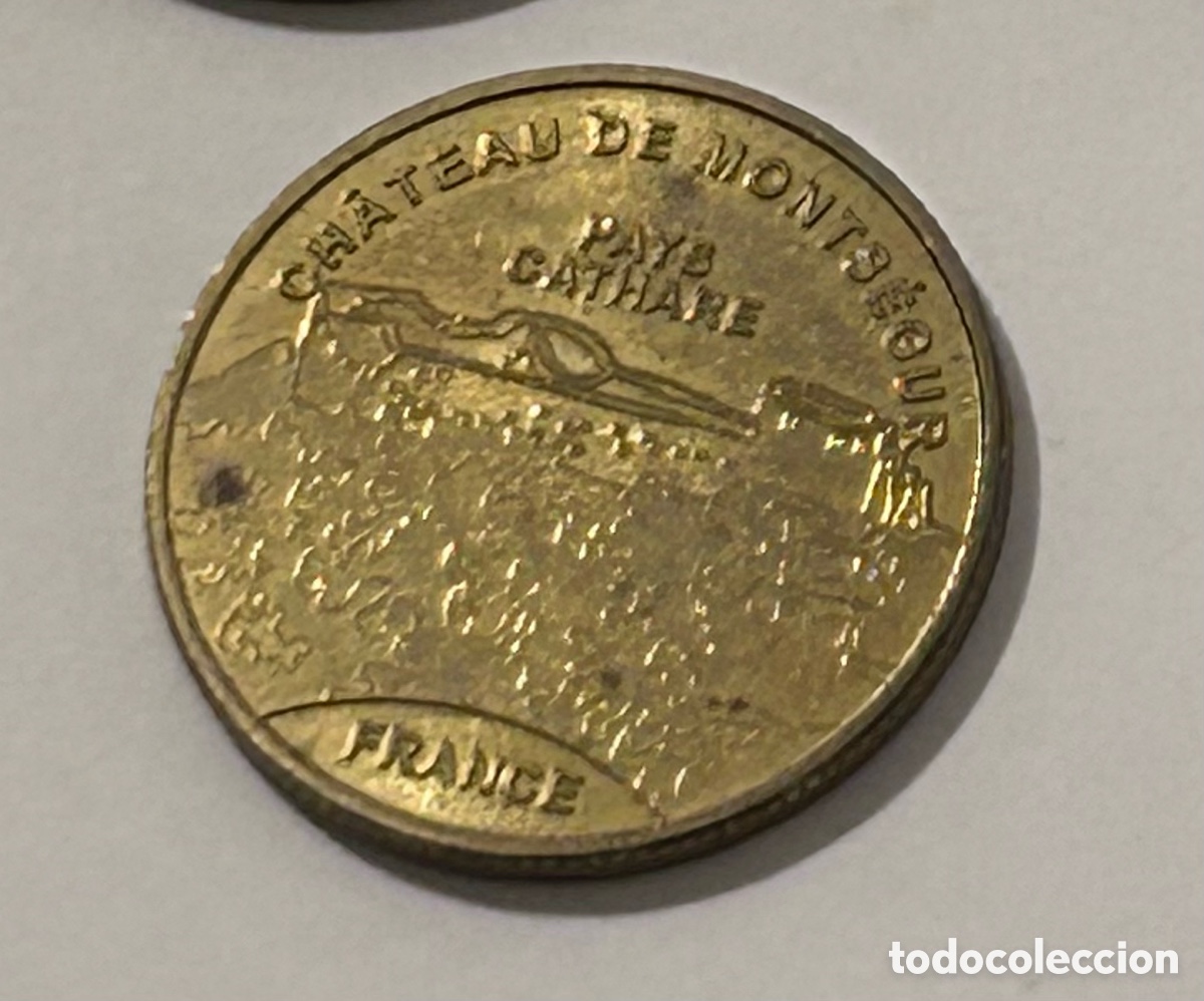 Coleccionismo: MEDALLA MONEDA MONUMENTOS NACIONALES. CASTILLO C&Aacute;TARO. MONTSEGUR. FRANCIA