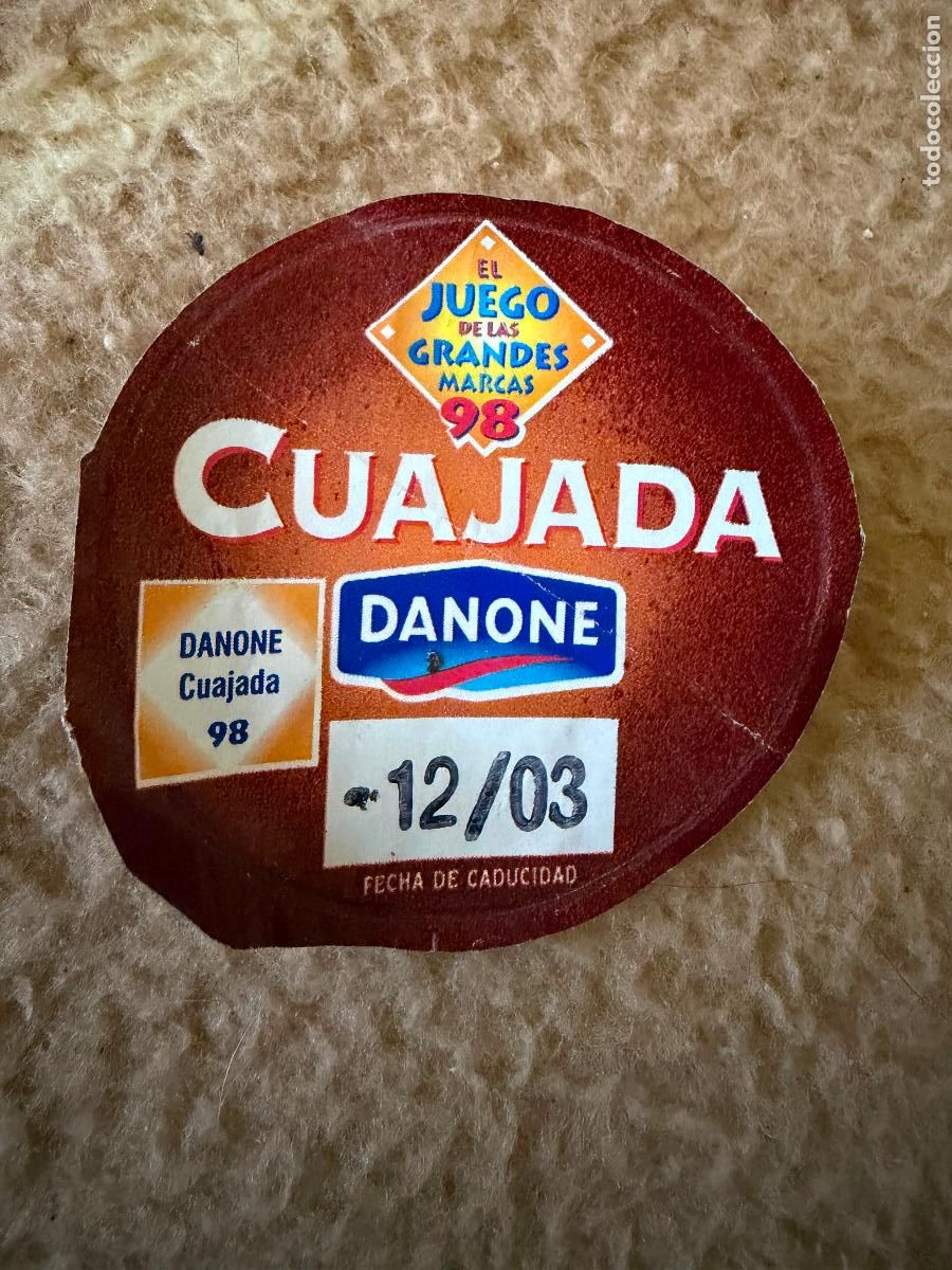 Coleccionismo: Tapa Danone cuajada 98