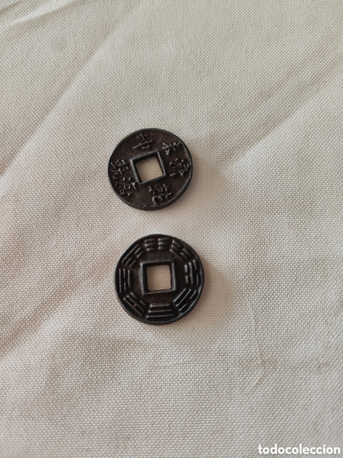 Coleccionismo: Pareja de Monedas chinas - Foto 1