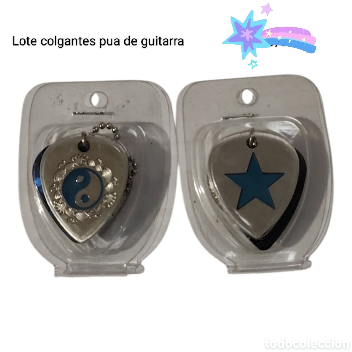 Coleccionismo: :::: TA40 - LOTE DE DOS PUAS DE GUITARRA - Foto 1