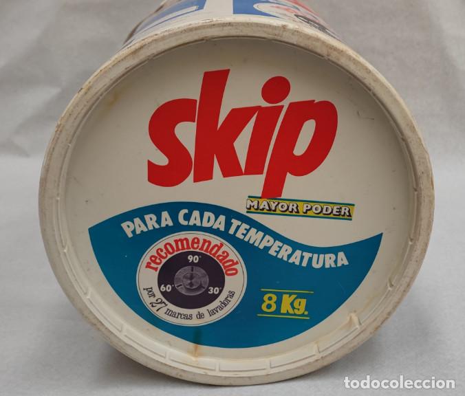 Coleccionismo: ANTIGUO TAMBOR DE DETERGENTE SKIP - Foto 2