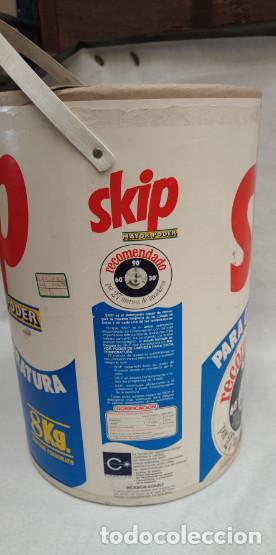 Coleccionismo: ANTIGUO TAMBOR DE DETERGENTE SKIP - Foto 6