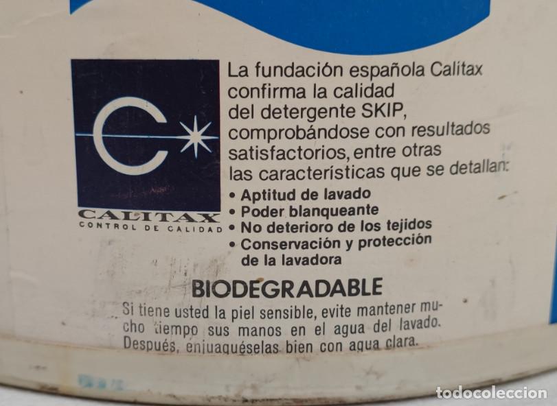 Coleccionismo: ANTIGUO TAMBOR DE DETERGENTE SKIP - Foto 7