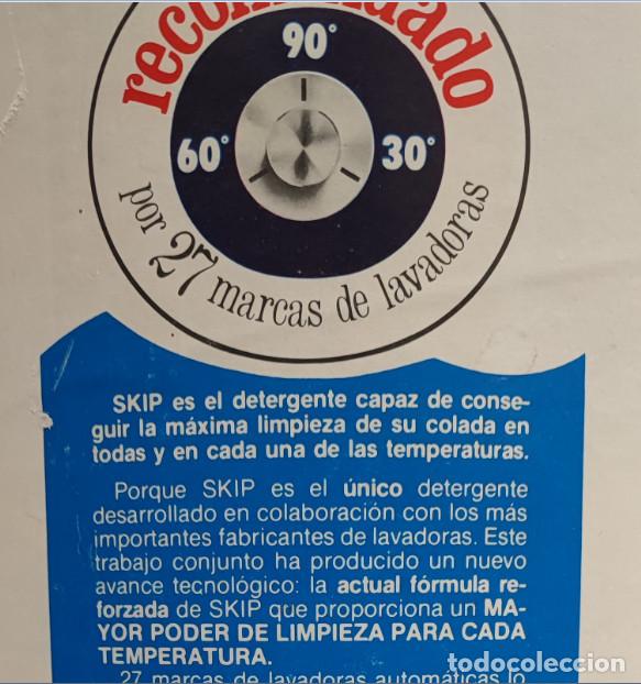 Coleccionismo: ANTIGUO TAMBOR DE DETERGENTE SKIP - Foto 8