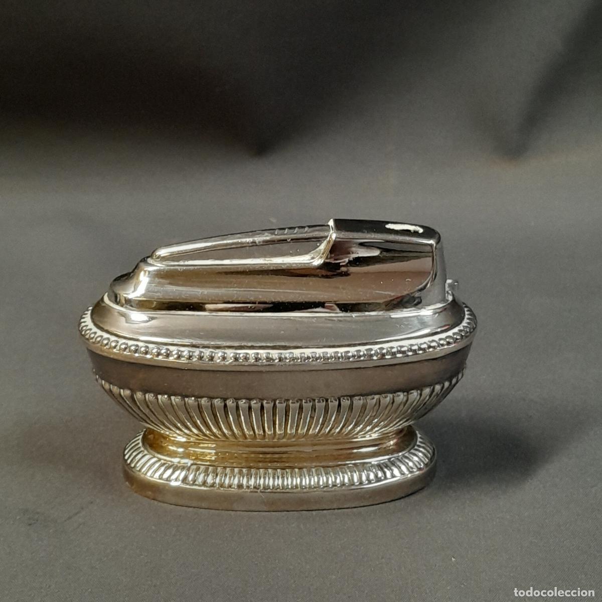 Coleccionismo: ENCENDEDOR/MECHERO RONSON, MODELO QUEEN ANNE. PLATEADO. 1950 CA.