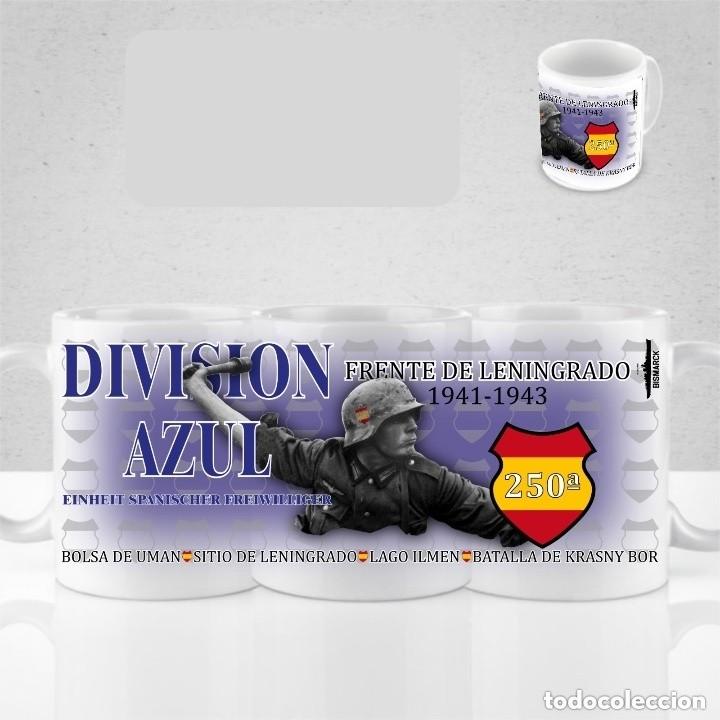 Coleccionismo: TAZA DIVISION AZUL CUSTOMIZADA conmemorativa Frente Ruso WWII