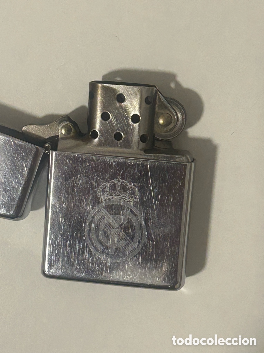 Coleccionismo: Zippo REAL MADRID Original - Foto 4