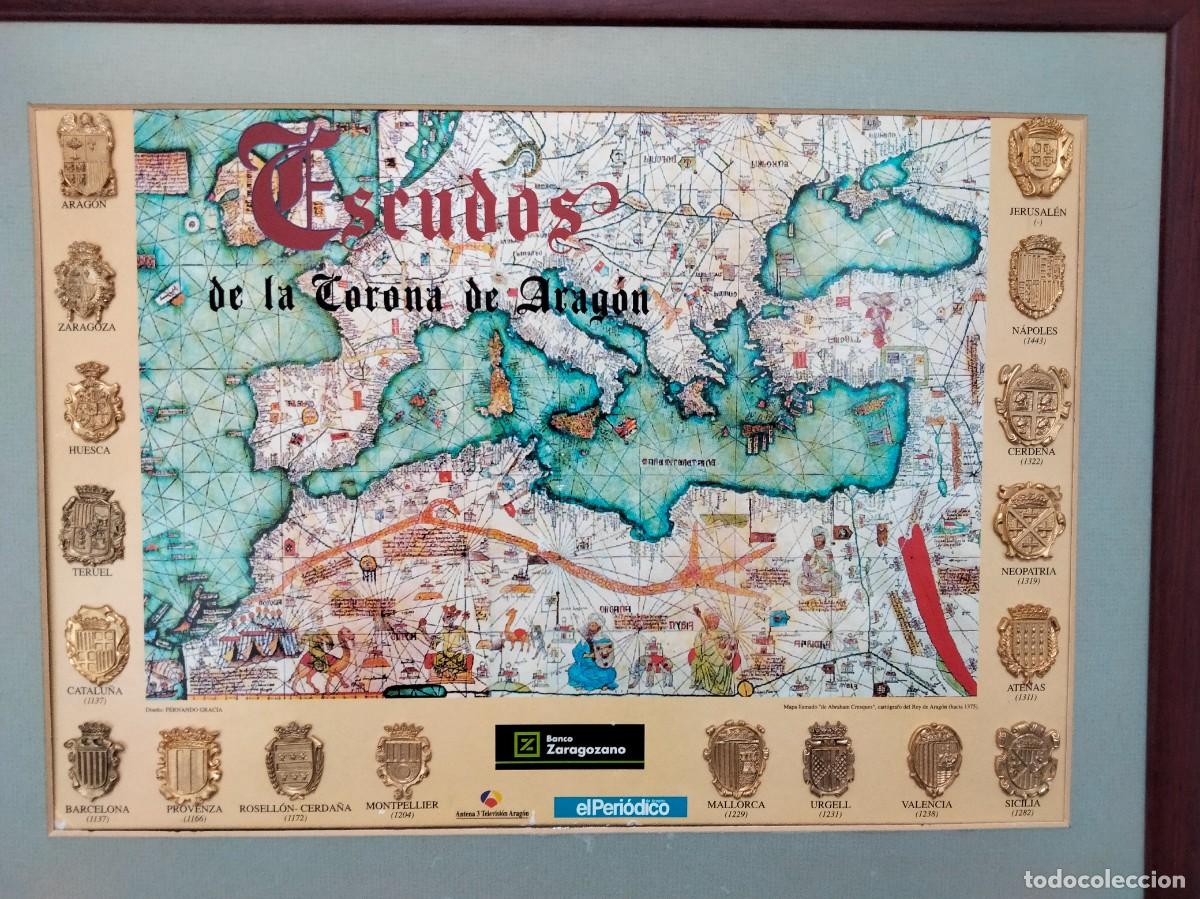 Coleccionismo: Escudos de la Corona de Arag&oacute;n. Historia de Espa&ntilde;a. Vexilolog&iacute;a. Edad Media. Catalu&ntilde;a.