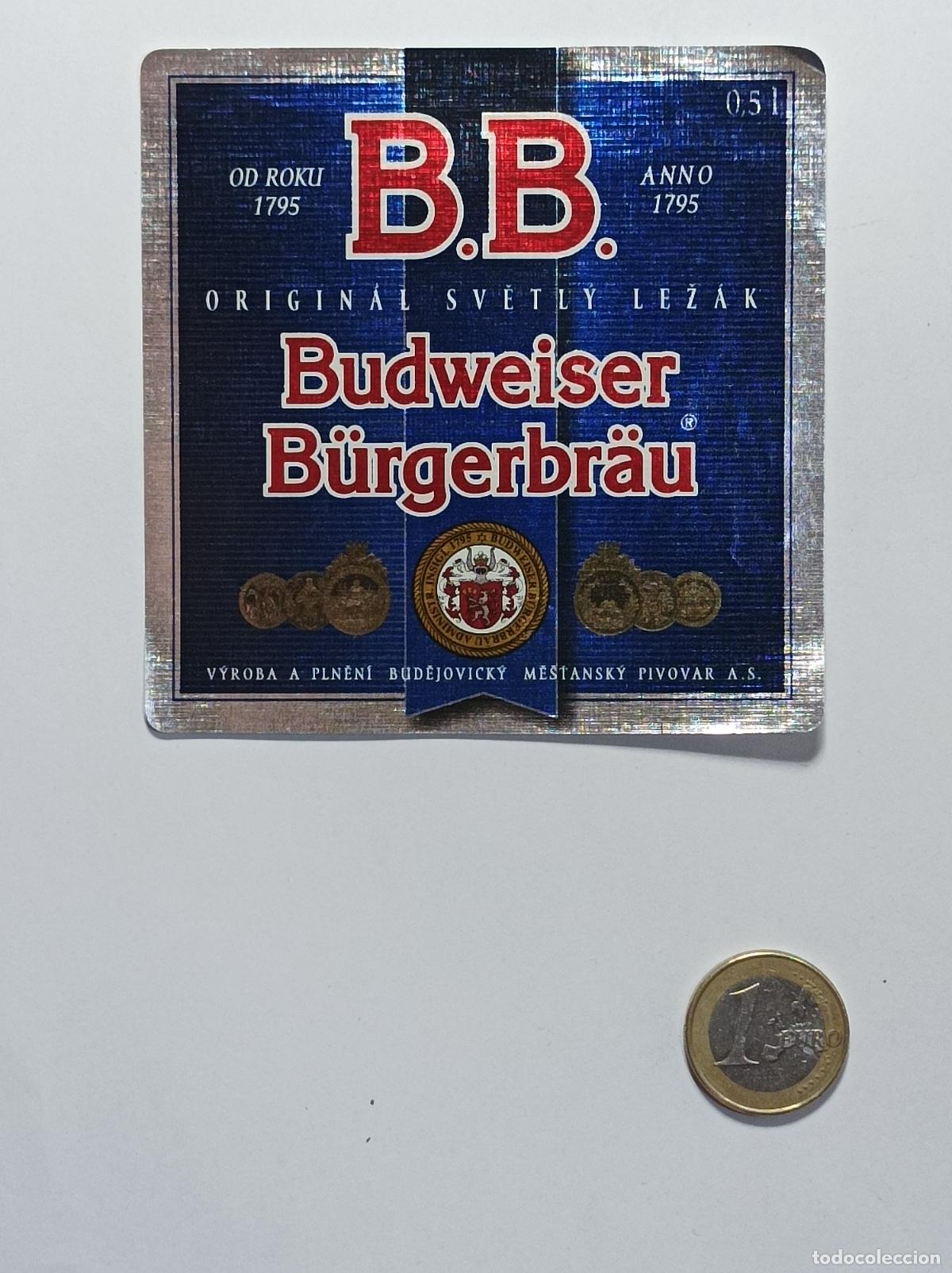 Collectionnisme: BUDWEISER. ETIQUETA CERVEZA ORIGINAL. NUEVA. ANTIGUA SIN PEGAR.