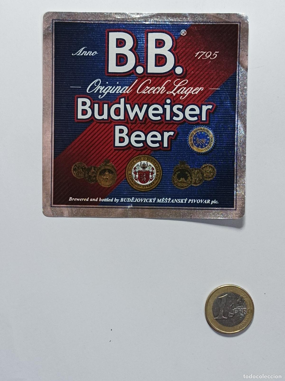 Collectionnisme: BUDWEISER. ETIQUETA CERVEZA ORIGINAL. NUEVA. ANTIGUA SIN PEGAR.
