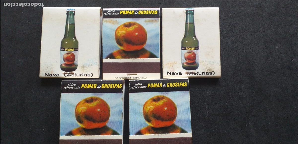 Coleccionismo: CAJAS DE CERILLAS-V38-II-50X38MM-PEQUE&Ntilde;A-SIDRA POMAR-NAVA-ASTURIAS