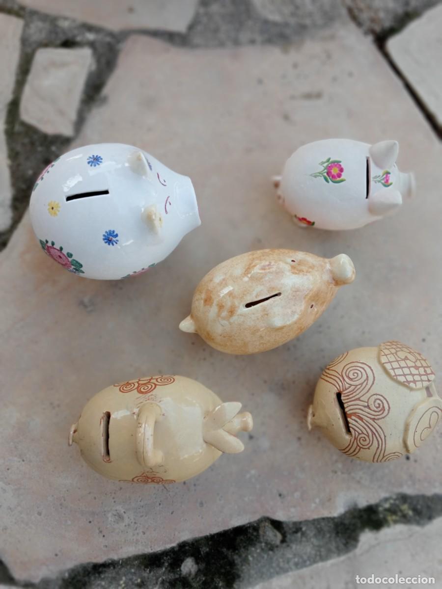 Coleccionismo: figuras cerditos HUCHAS r&uacute;stico - Foto 3