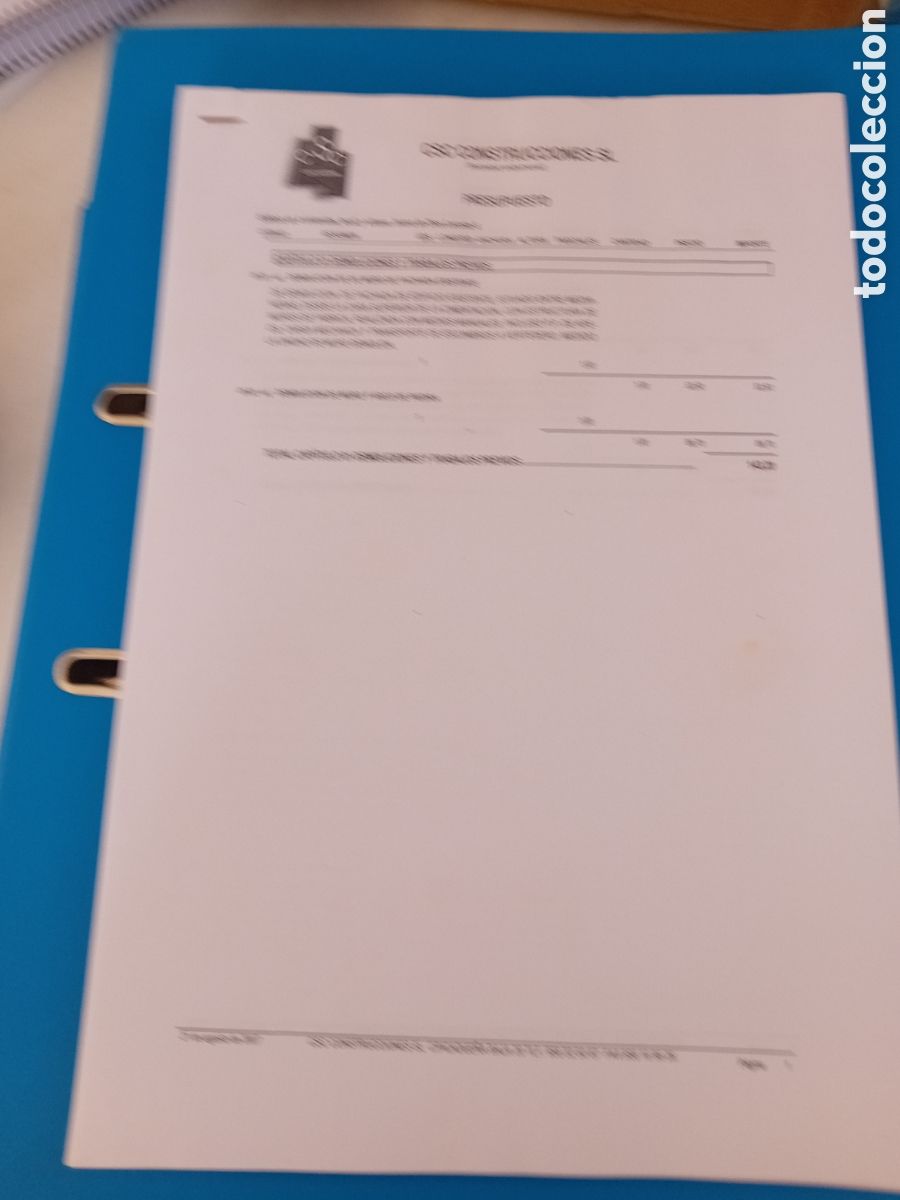 Coleccionismo: Presupuesto construcci&oacute;n juana de dios lacustre 2007