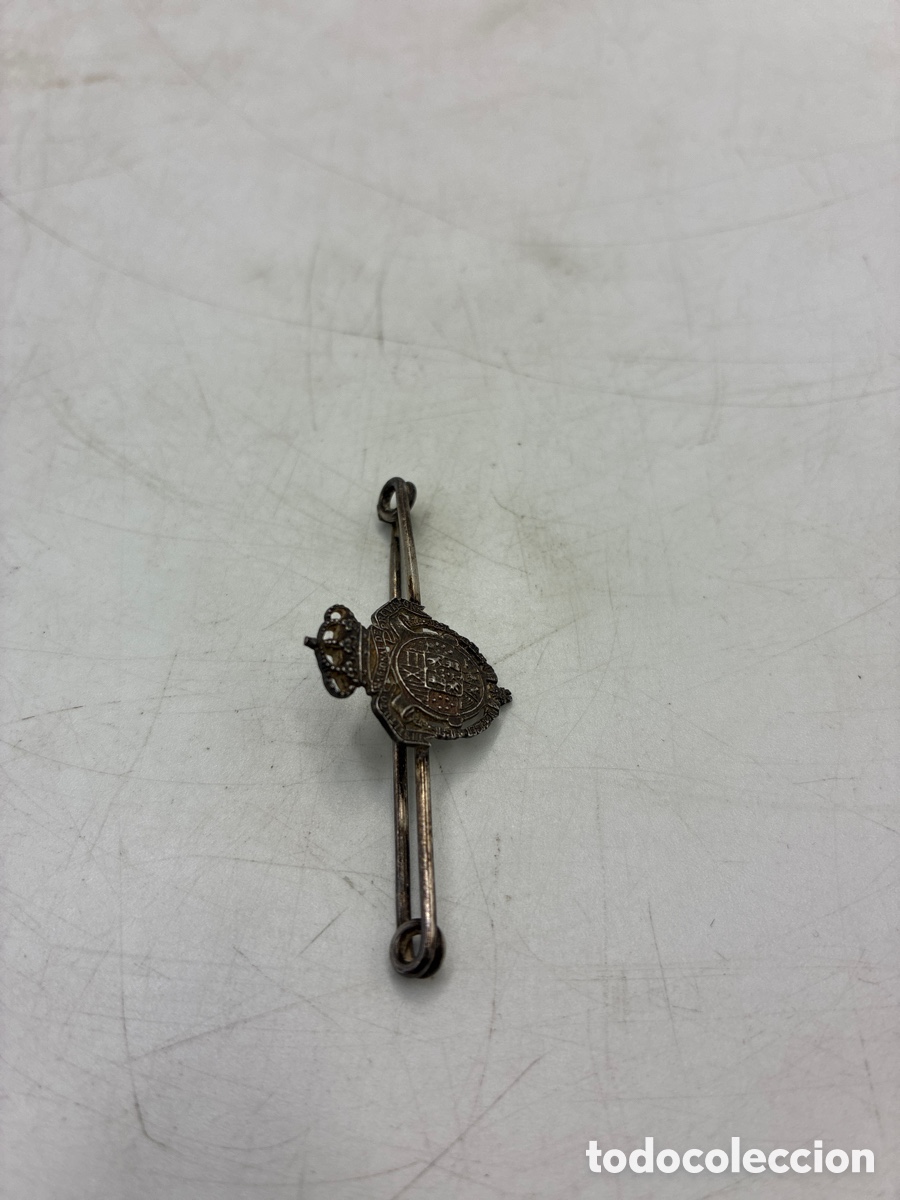 Coleccionismo: Broche en Plata . Instituto Nacional de Previsi&oacute;n. - Foto 3