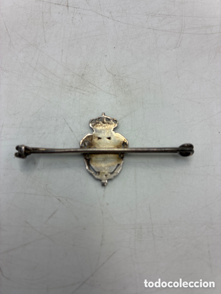 Coleccionismo: Broche en Plata . Instituto Nacional de Previsi&oacute;n. - Foto 4