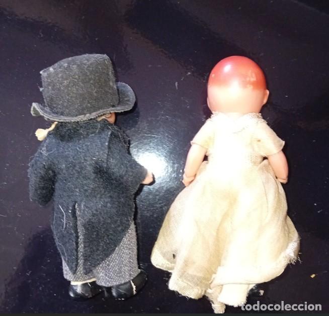 Coleccionismo: ANTIGUOS MU&Ntilde;ECOS NOVIOS CELULOIDE - Foto 3
