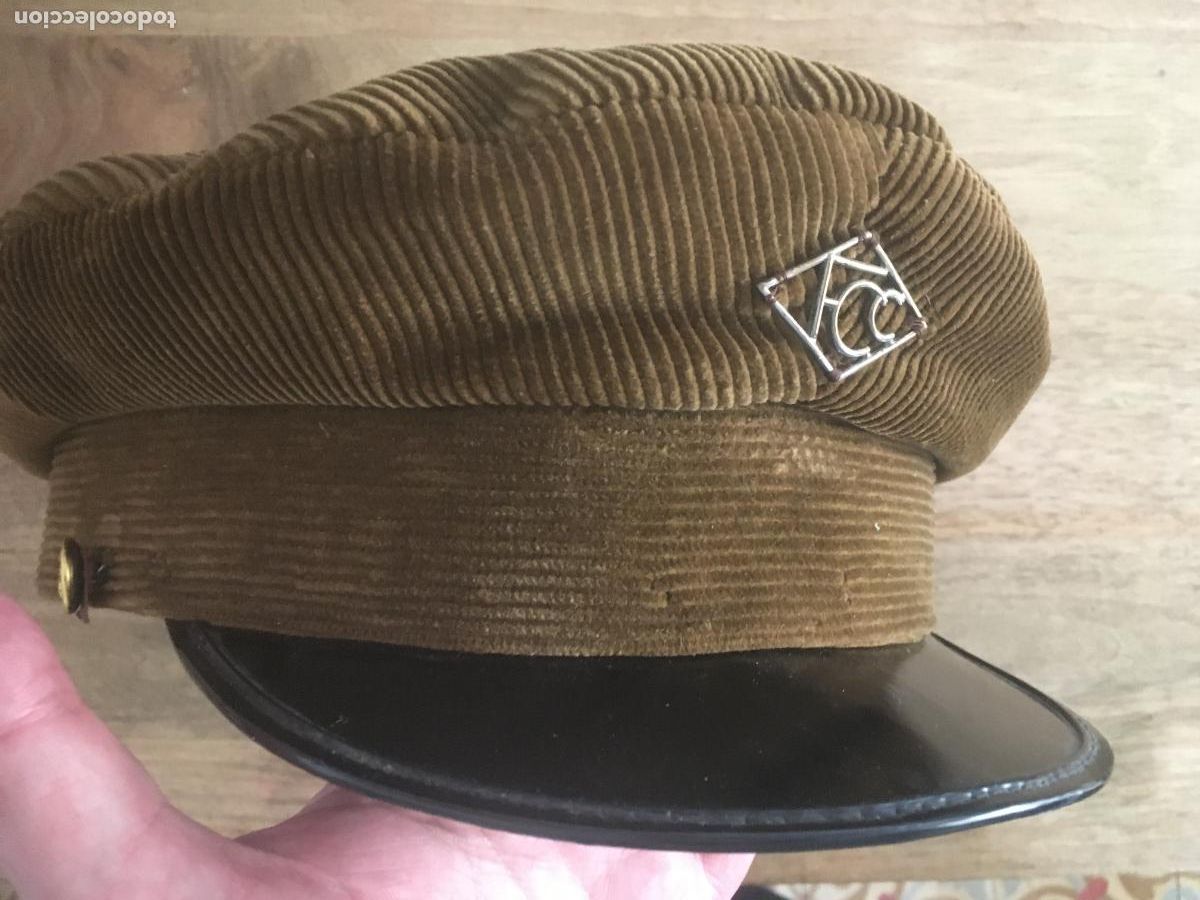 Coleccionismo: FCC ferrocarril central catalunya ferrocarrils generalitat catalunya gorra de pana original antigua