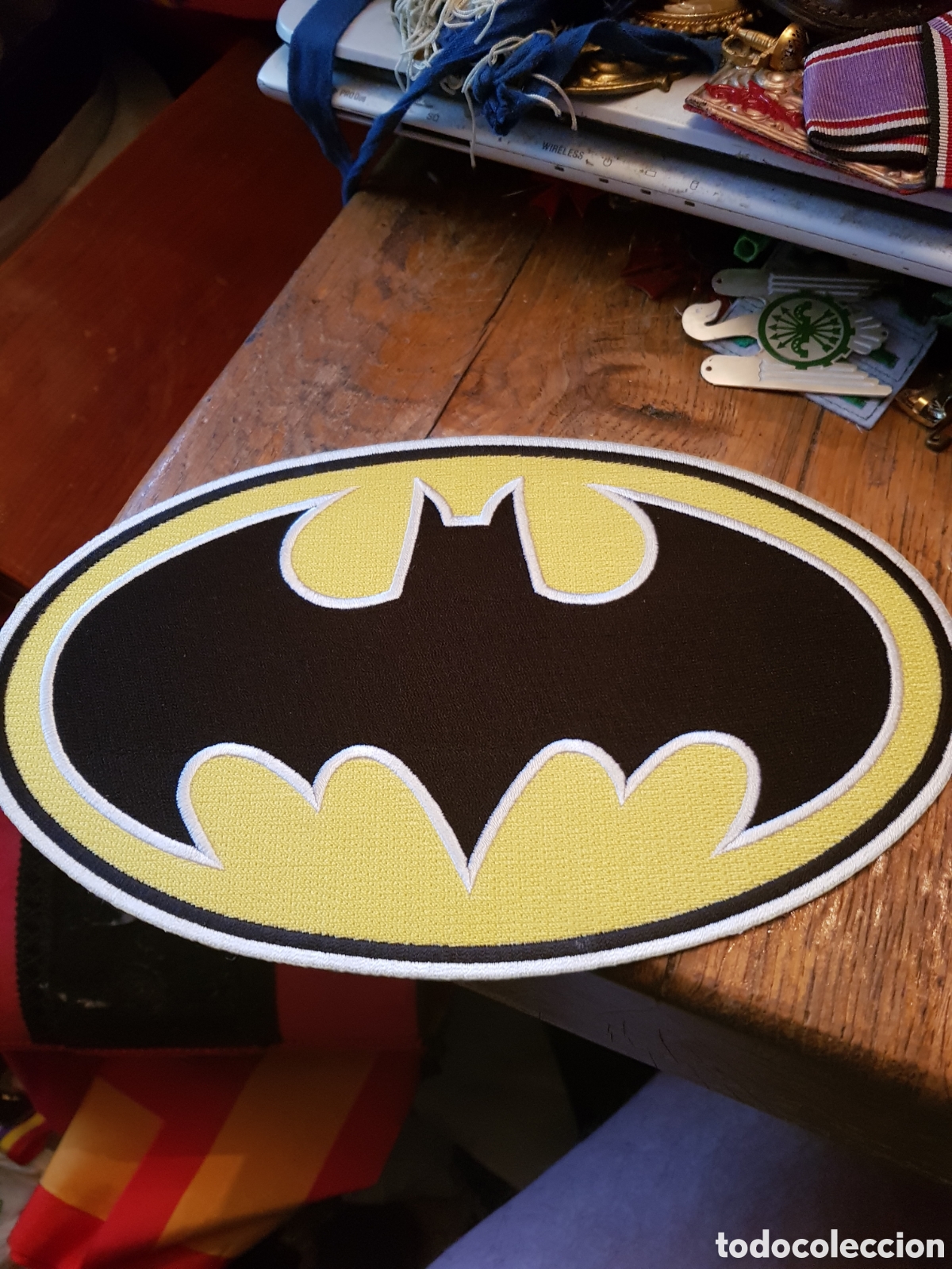 Coleccionismo: PARCHE GIGANTE BORDADO DE BATMAN