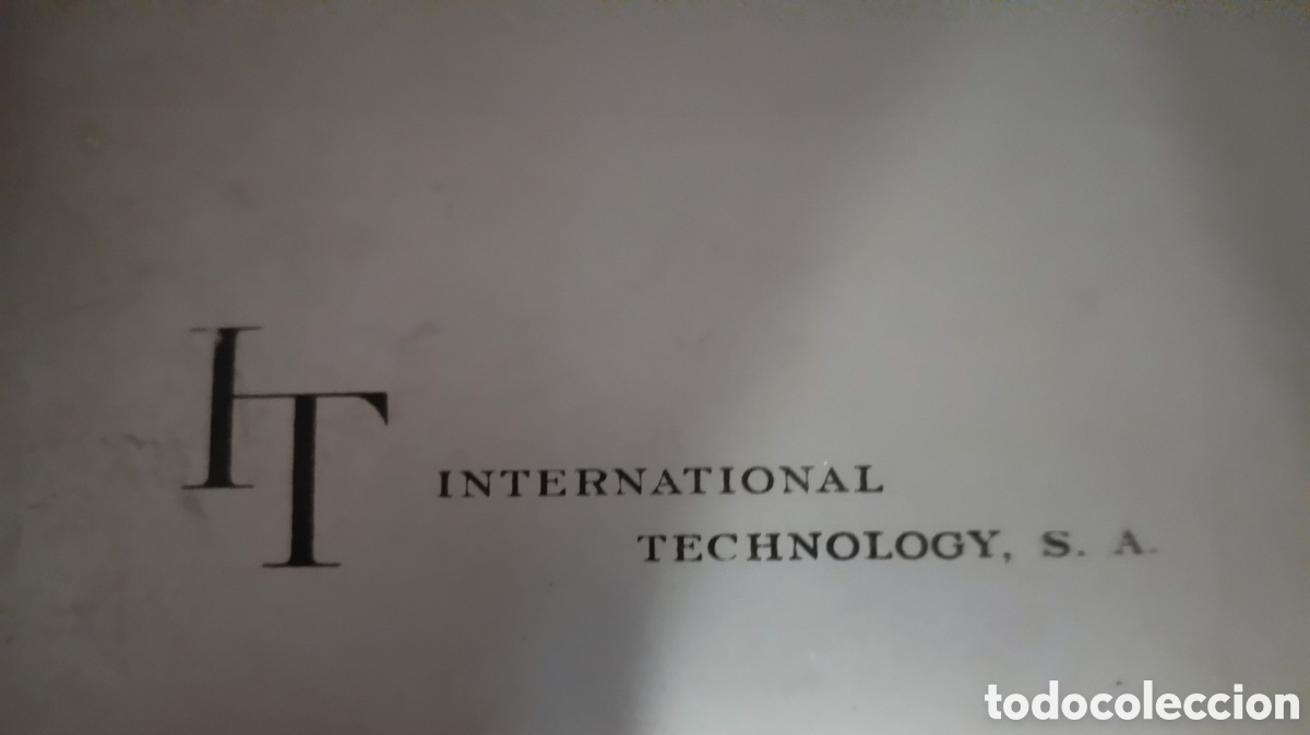 Coleccionismo: Archivador Hist&oacute;rico IT (International Technology, S.A.) - Vitoria-Gasteiz (A&ntilde;os 80)