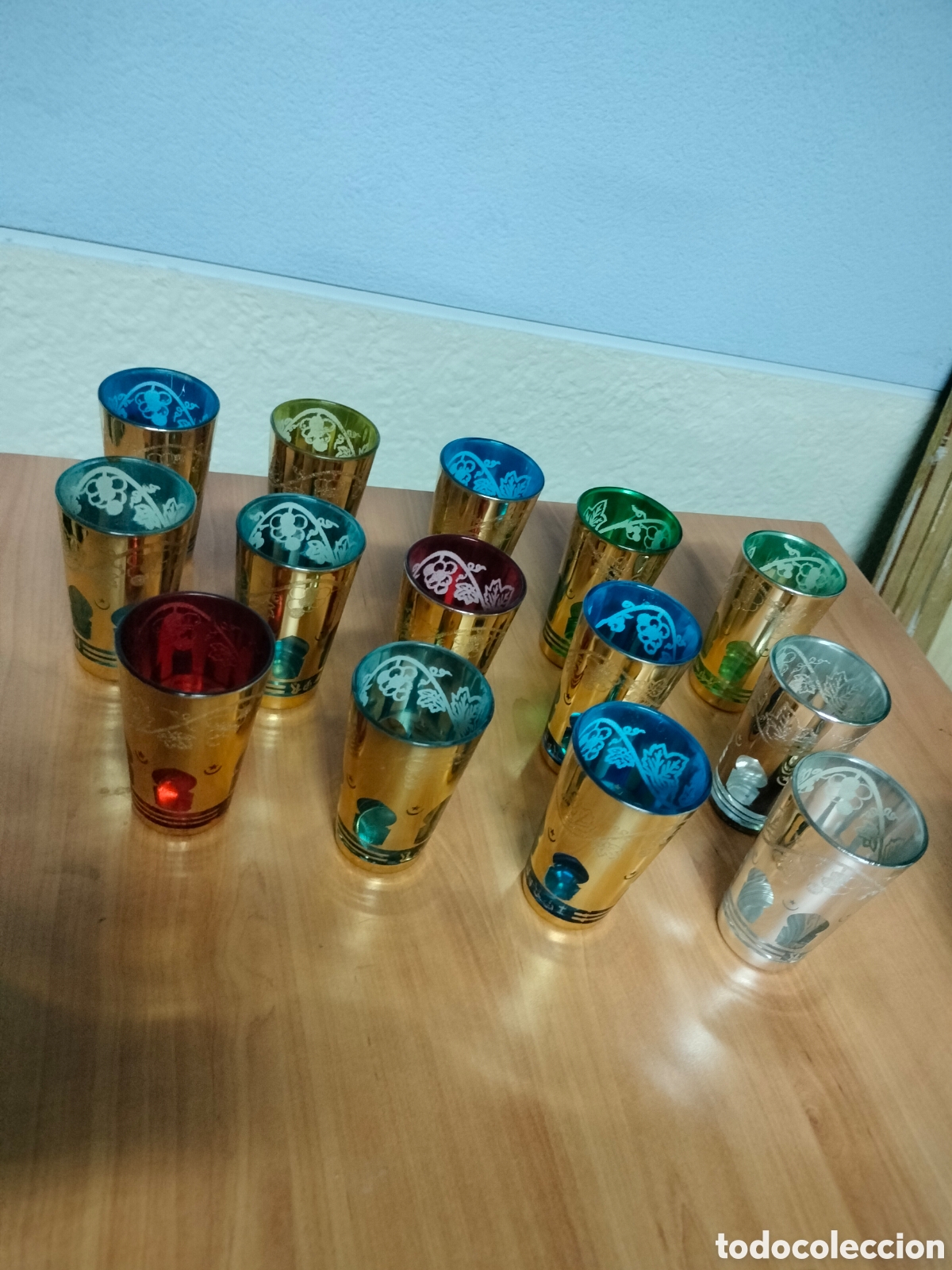 Coleccionismo: Lote de 14 vasos &aacute;rabes para tomar te