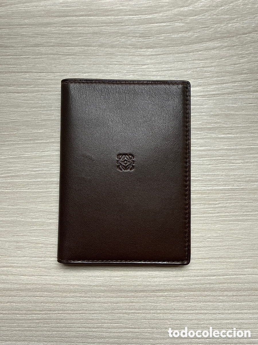 Coleccionismo: Cartera / Tarjetero LOEWE Original (Piel Marr&oacute;n) - Edici&oacute;n Exclusiva Alta Direcci&oacute;n Ferrovial