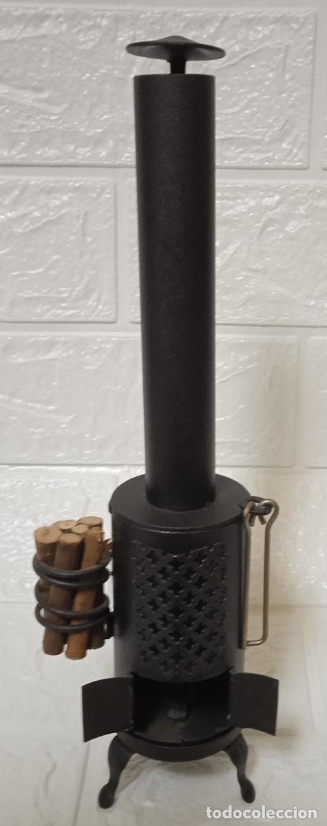 Sammeln: QUEMADOR DE INCIENSO - CHIMENEA MET&Aacute;LICA - NUEVA