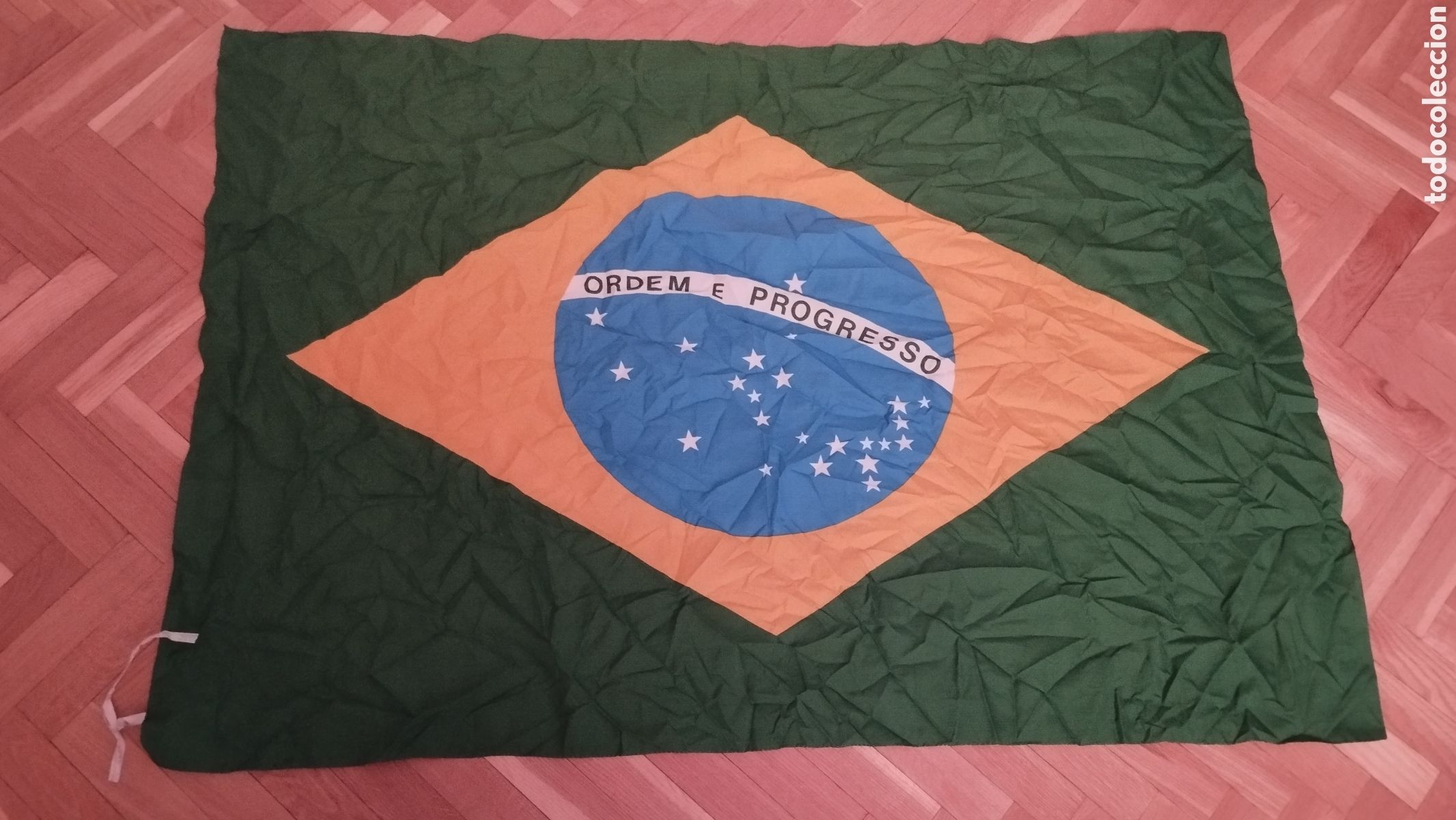 Colecionismo: Bandera de Brasil tela