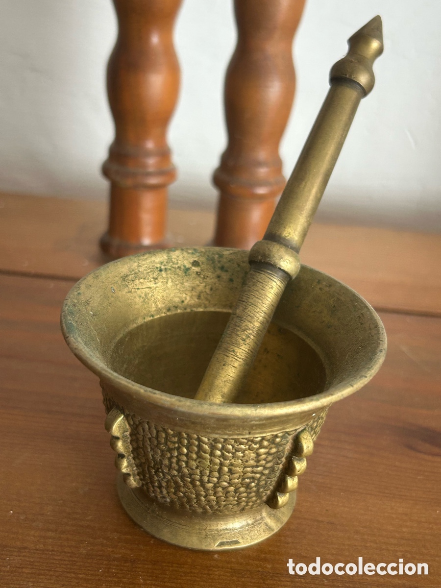 Coleccionismo: Almirez peque&ntilde;o de bronce