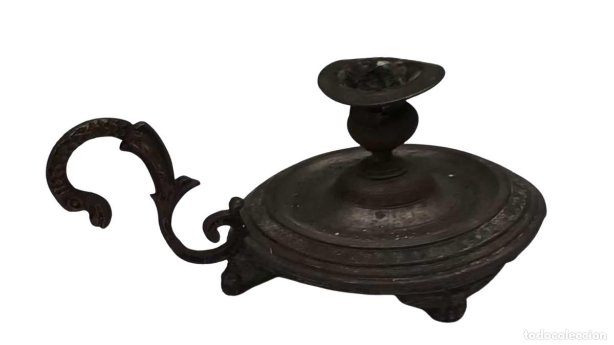 Sammeln: Porta Vela en Metal - Vintage, Muy Raro