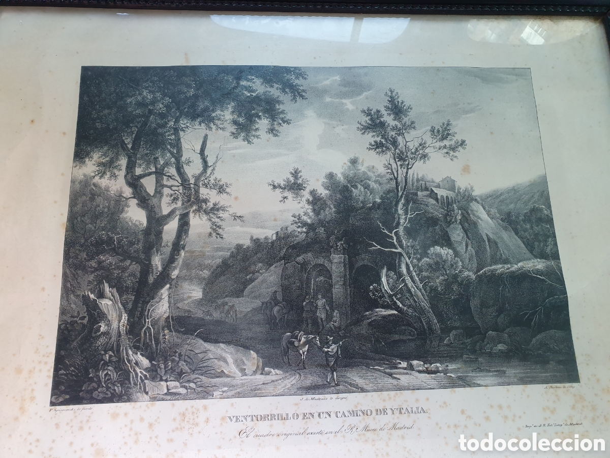 Coleccionismo: VENTORRILLO EN CAMINO. LIT. A. PARBON. JOSE DE MADRAZO. IMPRESO REAL ESTBL. LITOG. DE MADRID.