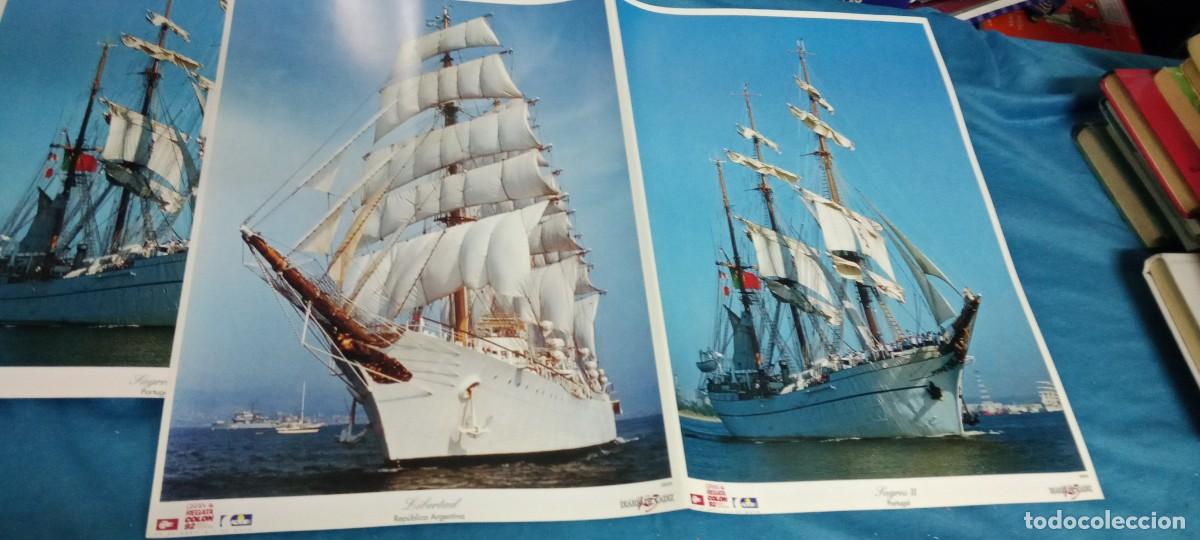 Collezionismo: LAMINA BARCO VELERO REGATA COLON CADIZ 1992 M-14